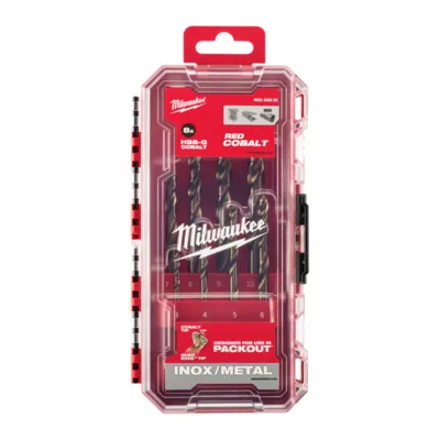 Wiertła do metalu HSS-G RED COBALT - DIN 338 - zestawy
